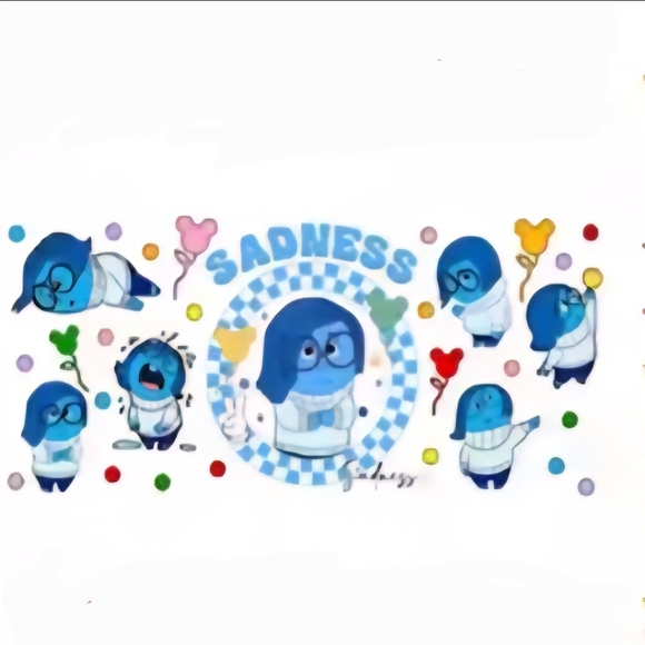 🥕10/$28+🥕Inside Out "Sadness" Dtf Sticker - Picture 1 of 3